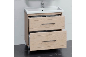 Тумба с раковиной напольная Санта Венера 80 светлое дерево - 2