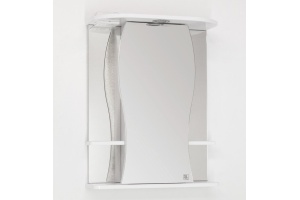 Зеркало-шкаф Style Line Эко Волна Лорена 55/С белый