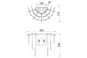 Настенный светильник Porto FR5104WL-02N - 2