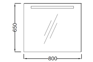 Зеркало в ванную Jacob Delafon Parallel (EB1441-NF) - 3