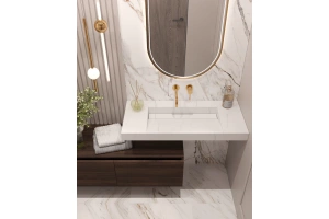 Раковина - столешница Art Flat 100 белый - 3