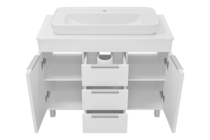 Тумба под раковину Brevita Enfida 100х65 белый (ENF-06100-0143Я) - 3