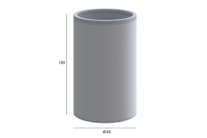 Стакан для зубных щеток настенный Boheme Uno хром матовый - 2