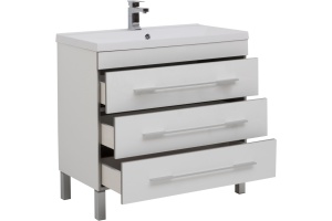 Тумба с раковиной Aquanet Верона 90 белая - 3
