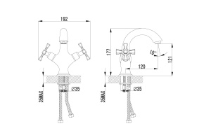 Смеситель для раковины Lemark Benefit хром (LM2506C) - 2