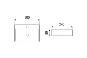 Раковина подвесная Weltwasser WW AISBACH 5075 38 белый (10000003881) - 2