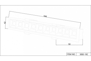 Встраиваемый светильник Favourite Roshni 3083-10C - 2