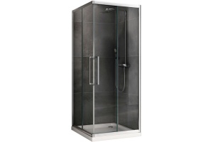 Душевой уголок Abber Schwarzer Diamant 80х80 хром (AG02080H)