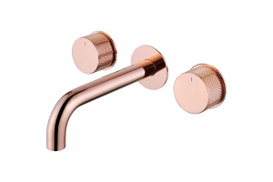 Смеситель для раковины Abber Wasser Kreis розовое золото 