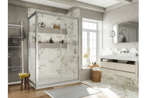 Душевой уголок STWORKI Эстерсунд DE019R80160200 160x80 см профиль хром матовый - 2