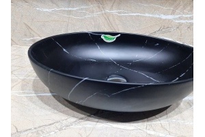 Раковина накладная CeramaLux MNC 51.5 см черный матовый (78166MBM) - 2