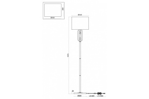 Торшер Freya Riverside FR1007FL-01BS - 2