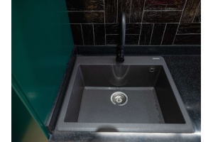 Мойка кухонная Omoikiri Tedori 57 черная - 2