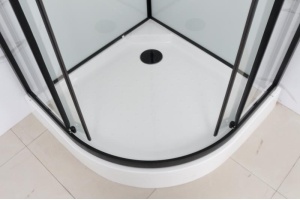 Душевая кабина Frank F408 Black низкий поддон б/к Без крыши - 3