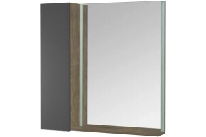 Шкаф подвесной Aquaton Терра 24 светлое дерево-серый - 3