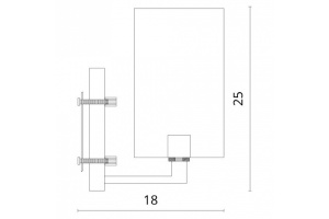 Бра Divinare Porta 5933/01 AP-1 - 3