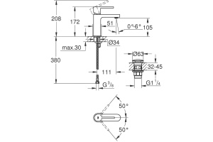 Смеситель Grohe Plus 33163003 для раковины - 2