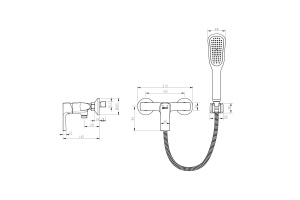 Смеситель для душа Lemark Ursus (LM7203BL) - 2