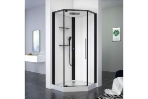 Душевая кабина Black&White Galaxy 90х90 черная с гидромассажем - 2