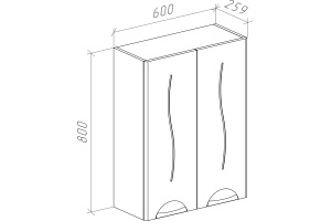 Шкаф Bellezza Глория 60 - 2