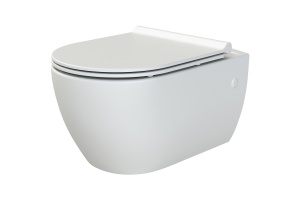 Чаша для подвесного унитаза Boheme Bianco белая глянцевая без сиденья