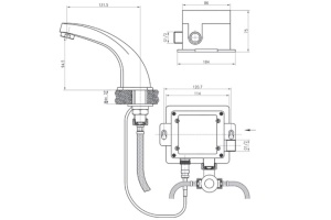 Смеситель для раковины KAISER Sensor (38111) - 2