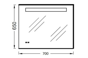 Зеркало в ванную Jacob Delafon Formilia (EB1159-NF) - 2