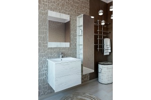 Зеркало Sanflor Чикаго 60 белый (С08221) - 2