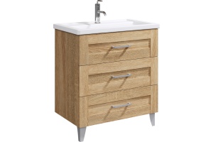 Тумба с раковиной Aqwella Foster 80 напольная