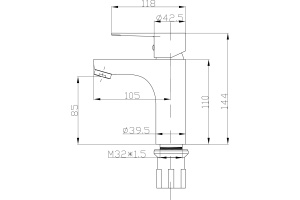 Смеситель для раковины STWORKI WFD11543 - 2