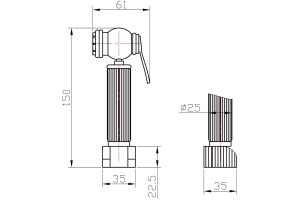 Гигиенический душ Milacio Almeria MC.801.SL - 2