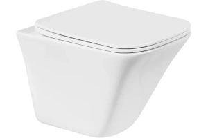 Унитаз подвесной BelBagno MARMI с крышкой белый