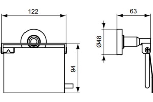 Держатель туалетной бумаги Ideal Standard IOM с крышкой - 2