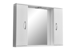 Зеркало-шкаф Stella Polar Концепт 90 с подсветкой белый