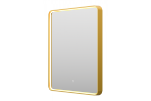 Зеркало Brevita Mercury 60x80 с подсветкой, золото (MER-Rett6-060/80-gold) - 2