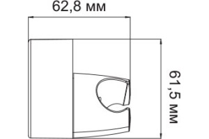 Настенный держатель Wasserkraft A014 - 2