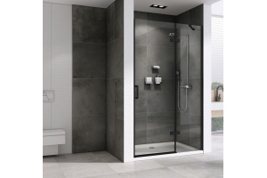 Душевая дверь в нишу ABBER Zart 100 профиль черный (AG08100B) - 2