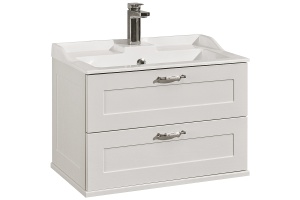 Тумба под раковину подвесная Aquaton Леон 65 белый - 2