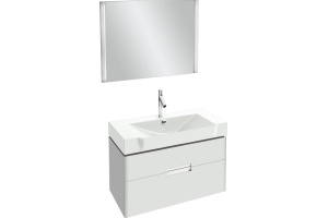 Мебель для ванной Jacob Delafon Reve 80 белая, 2 ящика