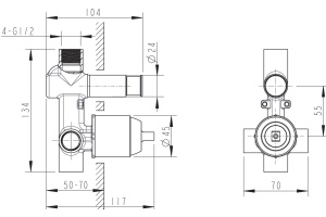 Скрытая часть Bravat D9100CP - 2