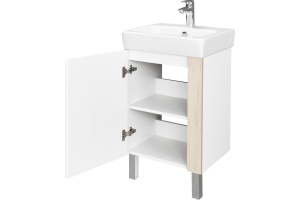 Тумба под раковину Aquaton Кантри 50 белый-светлое дерево - 3