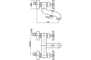 Смеситель для ванны с душем GPD Nino хром - 2