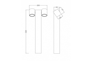 Уличный светильник Maytoni Wall Street O010FL-02B - 3