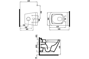 Унитаз подвесной Bien Neptun со смесителем функцией биде сиденьем микролифт белый  - 2