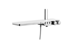 Душевая стойка Black&White Universell с термостатом хром - 2