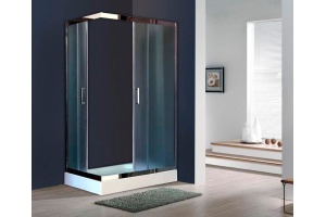 Душевой уголок Royal Bath HP 120х80 R с поддоном профиль хром стекло матовое - 2