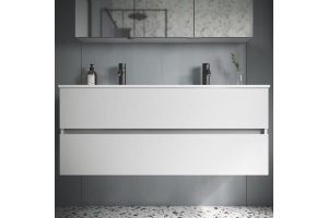 Тумба под раковину Sancos Urban 120 белый, глянцевый (UR120-2W) - 2