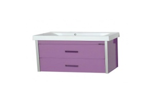 Тумба под раковину Misty Джулия Qvatro 105 розовая глянцевая
