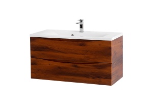 Тумба с раковиной BelBagno Marino 100 темное дерево - 2