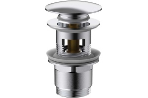 Донный клапан Vincea с переливом хром